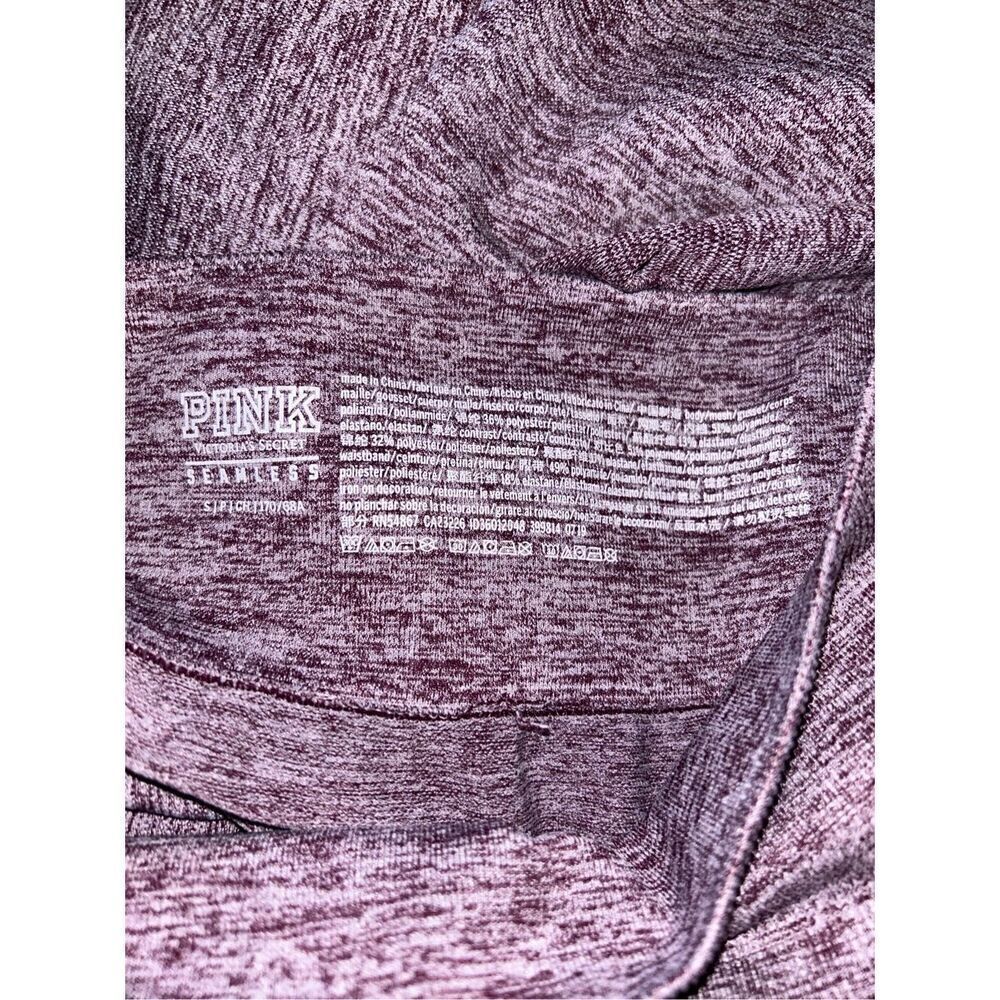 Victoria's Secret PINK Logo Pants Leggings Tights Purple Size S Small - Picture 3 of 5